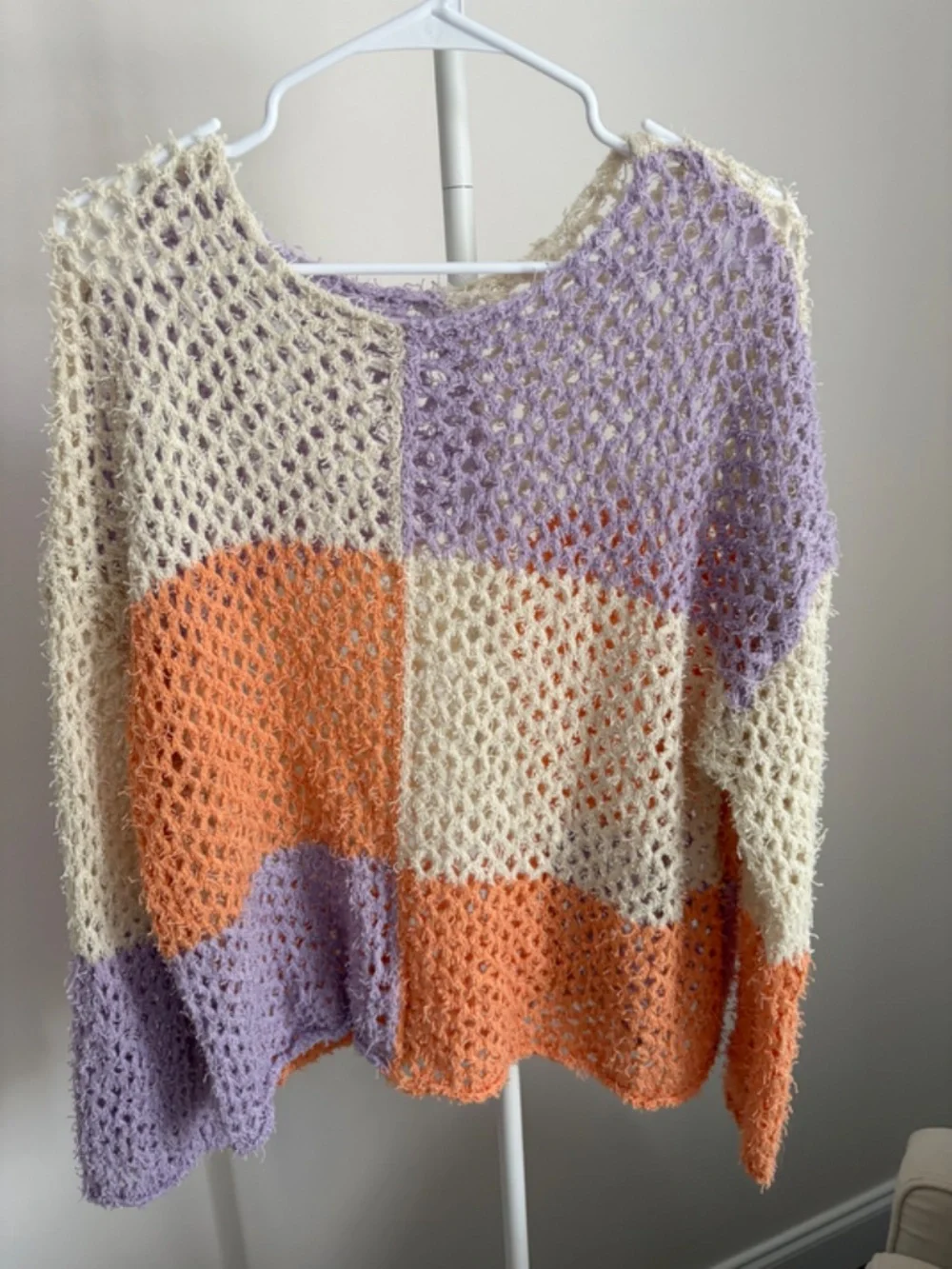Crochet Color Block Top - Picture 2 of 2